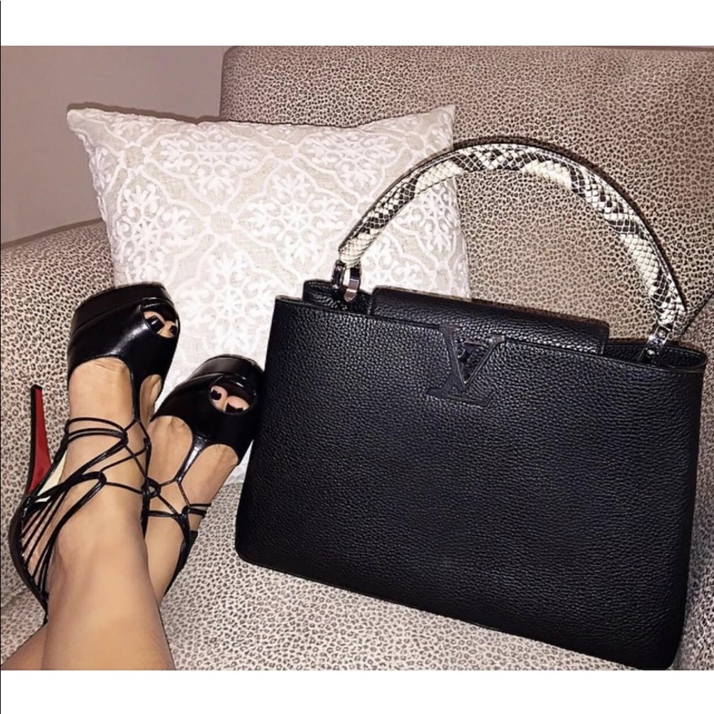 Christian Louboutin Confusalta Black Sandals Sz 7